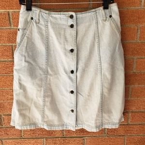 Vintage High Waisted Denim Skirt